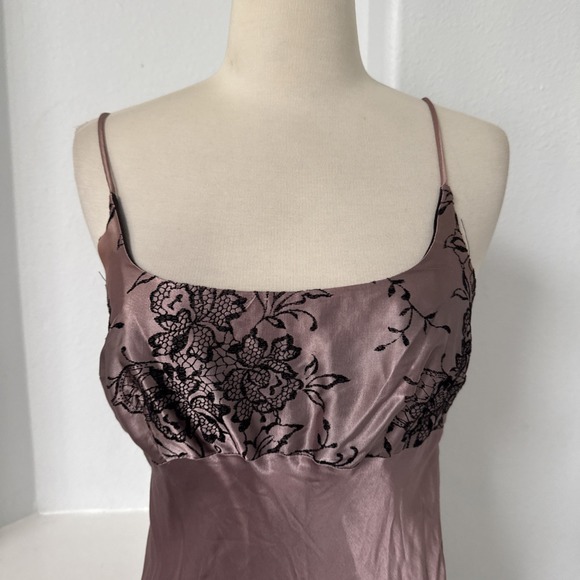 Vtg Rampage Dress Womens 5 Satin Lace Babydoll Whimsigoth Hoco Y2K 90s USA - Picture 4 of 15